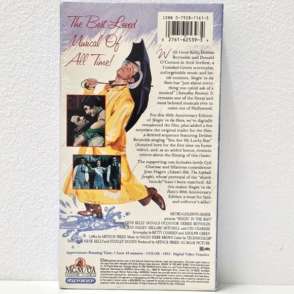 Singing in the Rain Movie VHS Tape - Picture 4 of 13